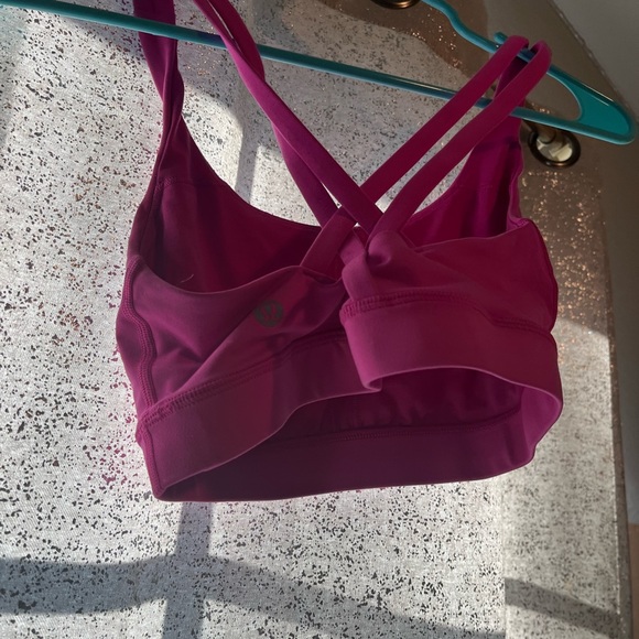 Hot pink lululemon sports bra - Picture 2 of 2